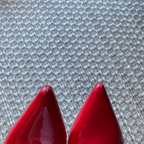 Red pointed toe heels - Picture 5 of 5